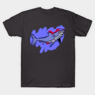 Messy Shark Design T-Shirt